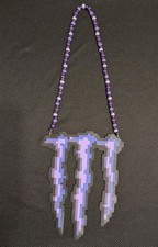 NEW Purple Monster Energy Drink Kandi Perler Necklace EDM EDC Fest Rave Dance