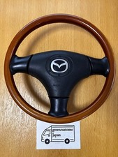 Jdm 1999-2005 Nardi Mazda Miata Roadster Wood Steering Wheel Nb8c Mx-5 Mx5