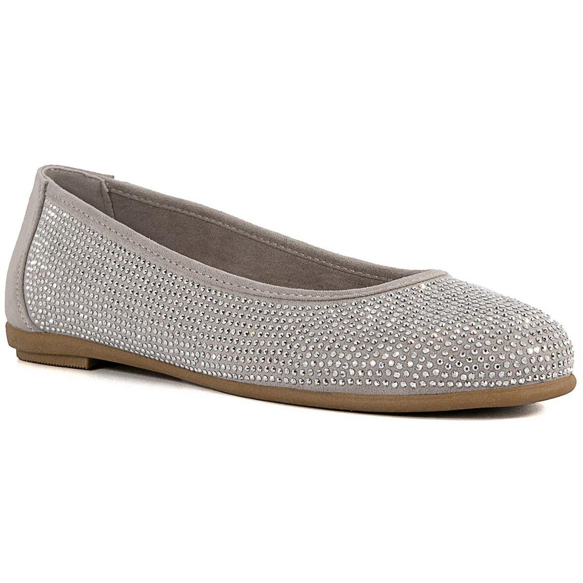 Женские балетки Sugar Womens Blakey 2 серебристого цвета на плоской подошве 75 см B M BHFO 3984 5690₽