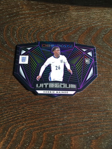 Kobbie Mainoo [Purple Electric Etch] #15 2023 Panini Obsidian Vitreous card