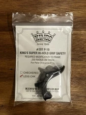 Kings Gun Works 207 P10 Para Ord Super Hi-Hand Hold Grip Safety Blue Smooth Pad