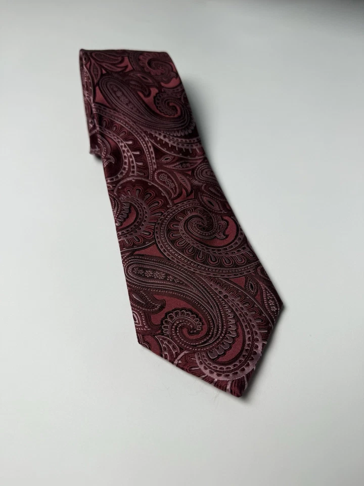 2 - Donald J Trump подпись коллекции синий и красный дизайн шелковые галстуки мужские - Изображение 2 из 4