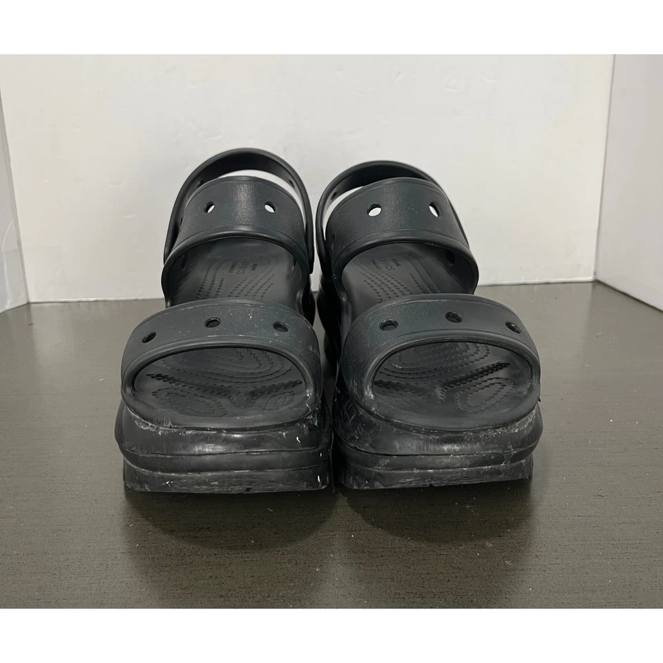 Crocs Mega Crush Sandalia Zapatos Hombre 4/Mujer 6 Plataforma Negro Grueso Foto 2 de 4