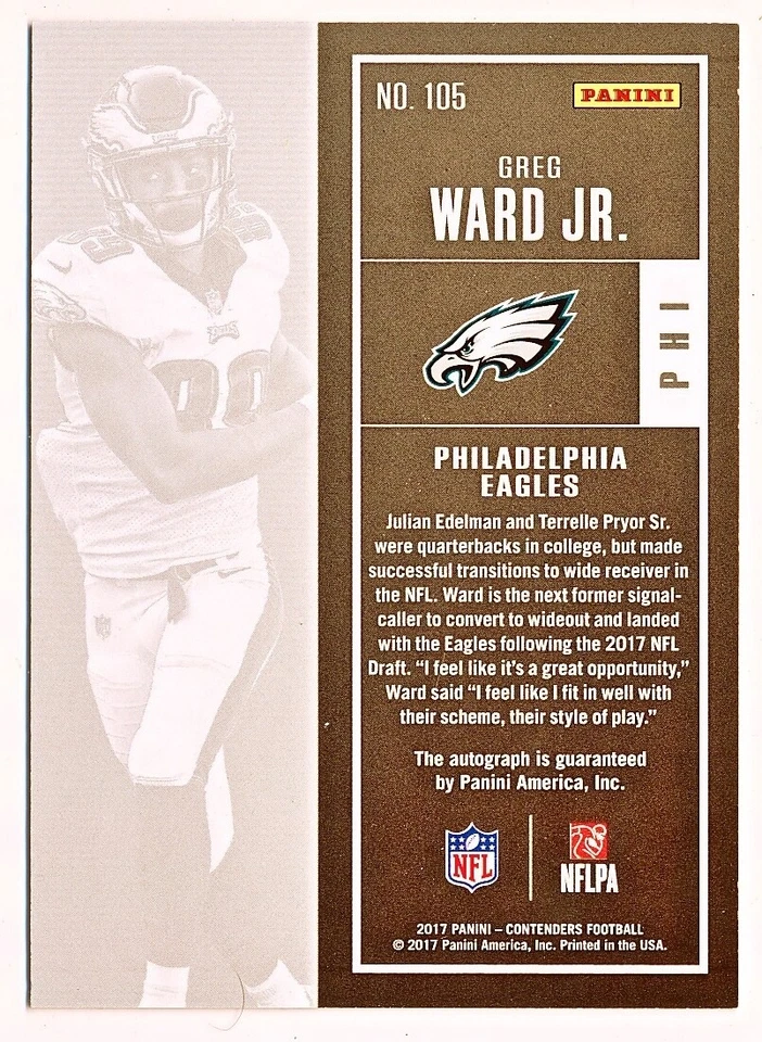 2017 Contenders Championship Ticket Autograph Auto Rc SP /49 /25 - You Pick - Image 2 of 2