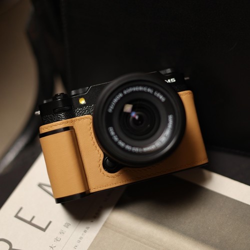 Medio estuche de cuero para cámara Fujifilm X-M5 con asa - Imagen 38 de 135