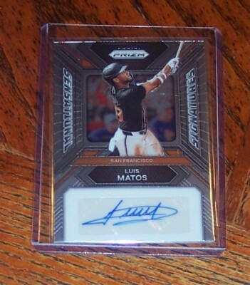 2024 Panini Prizm Baseball Luis Matos Sensational Signatures Auto