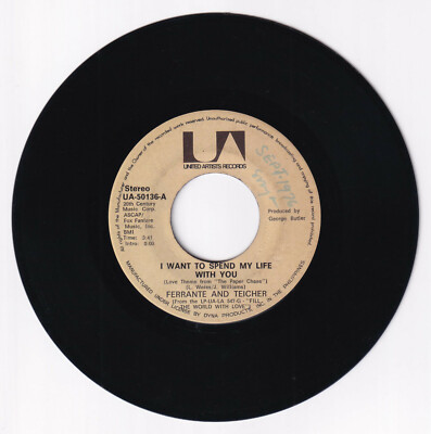 Philippines FERRANTE AND TEICHER I Want To Spend My Life With You 45 rpm Record