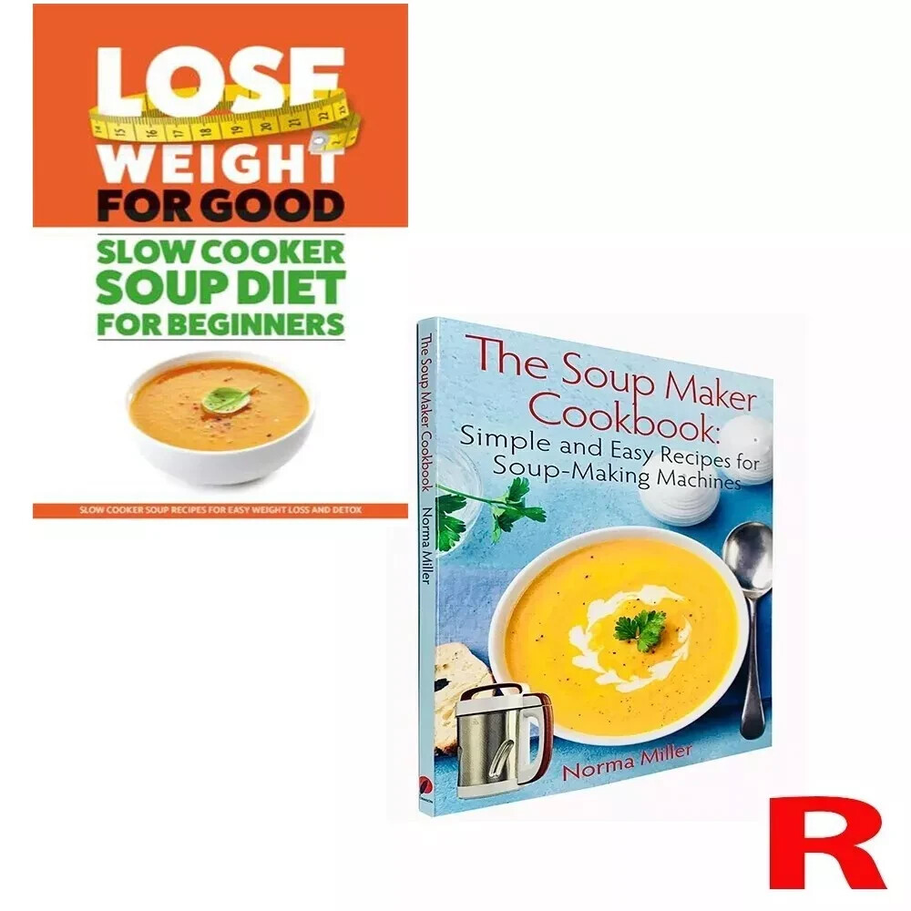 Slow Cooker Soup Diet Beginners, Soup Maker Cookbook Norma Miller 2 Books Set