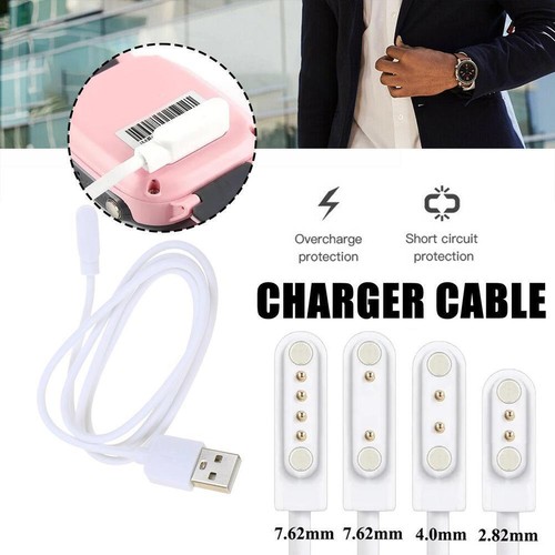 2/4Pin Magnetisches Ladekabel Abstand Ladegerät für Smart-Watch G3I7 - Zdjęcie 3 z 14