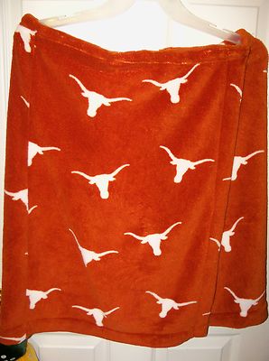 Texas Longhorns Spa Body Wrap Shower Towel Super Soft & Comfy Size Medium Large