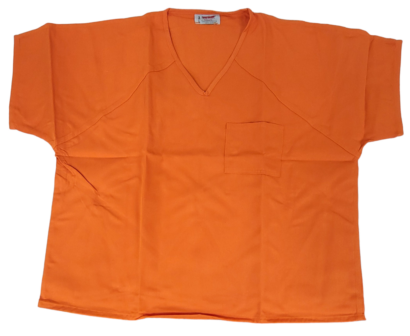 New Bob Barker Prison Jail Inmate Orange Shirts Size XL Halloween Costumes