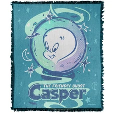 Casper Blanket, 50"x60", Casper Crystal Ball Woven Cotton Blend Throw Blanket
