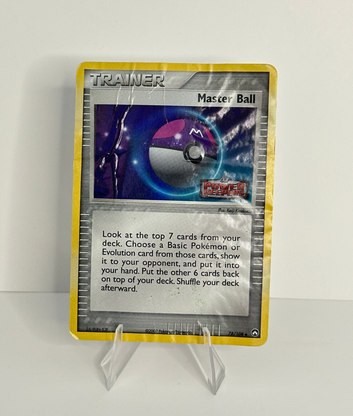 Master Ball - 78/108 - Pokemon Card Ex Power Keepers Reverse Holo Stamped HP/DMG
