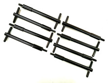 Sbc Chevy Black 2pc Light Aluminum Valve Cover T-bar Set Of 8 283 327 350 400 5