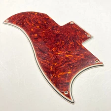 Wide Bevel Celluloid Tortoise/Parchment Pickguard for Gibson SG CME Exclusive