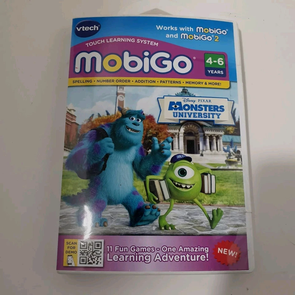 Vtech Disney Pixar Monsters University Mobigo Touch Learning System Game SEALED - Image 2 of 4