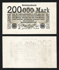 Germany 200000 Mark 1923, UNC- P-100