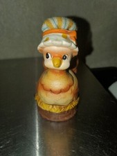 Vintage Josef Originals Chicken Hen Nest Figurine Decor W/Tape Measure. AS IS