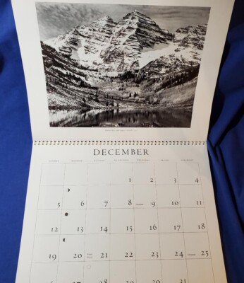 Beautiful Large 1993 Wall Calendar 14 Ansel Adams Photographs Ready for  Framing | eBay