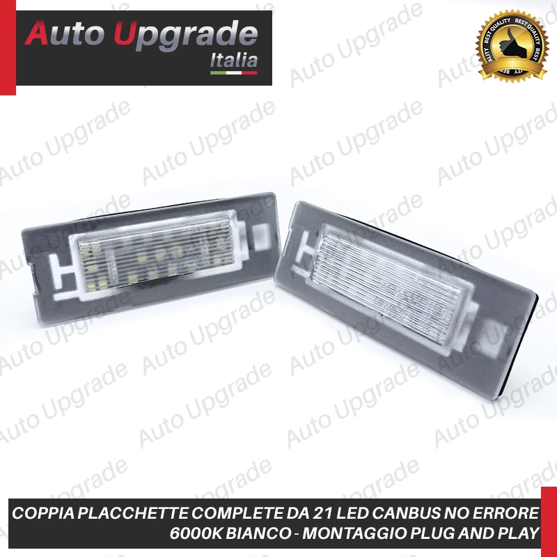 PLACCHETTE LED LUCI TARGA 21 LED SPECIFICHE PER FIAT PANDA 3 312 6000K NO ERRORE - Immagine 4 di 4