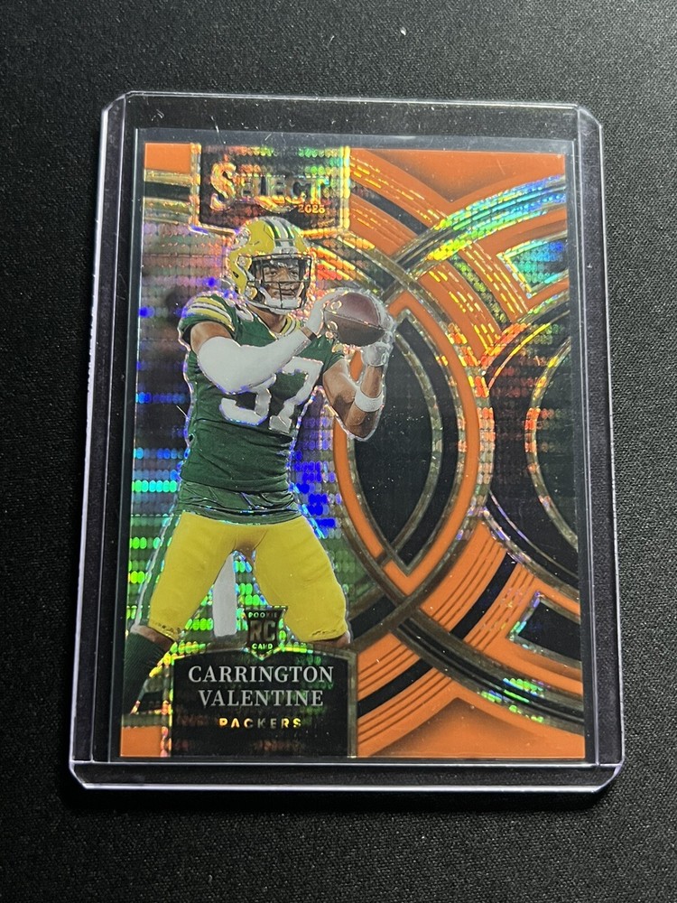 2023 Panini Select 118 Carrington Valentine RC Neon Orange Pulsar FOTL /7