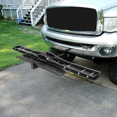 #ad #ad Motorcycle Carrier Scooter Dirt Bike Hitch Mount Rack Ramp Hauler Transport $82.80