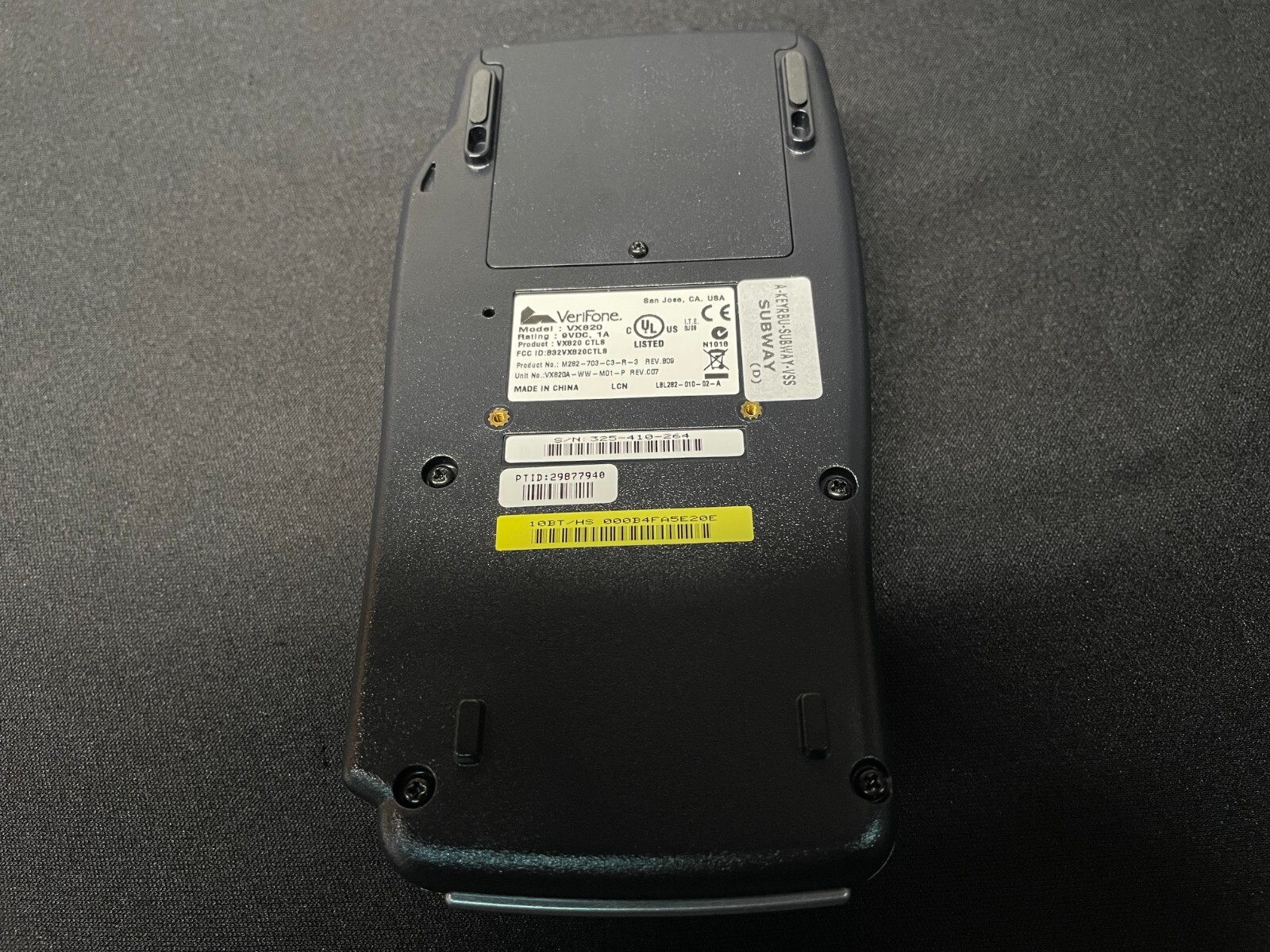 Verifone VX820 Card Reader M282-703-C3-R-3 POS Terminal