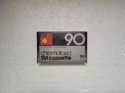 Vintage Audio Cassette BASF Chromdioxid SM 90 * Rare From 1974 * Unsealed