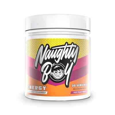 Naughty Boy Energy Fizzy Peach Sweets 390g / 30 serv 07/25 + vegane Proben