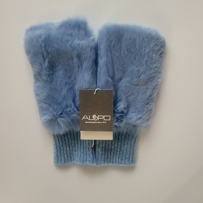 ALPO HANDSCHUHE HÜLSEN DAMEN HASE HELLBLAU / WEISS / BLAU / ELEKTRISCH BLAU / SCHWARZ