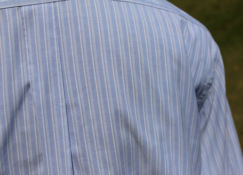 Brooks Brothers L/S Shirt Mens 17.5-35 Light Blue w/ White Stripes Button Down - Picture 4 of 9