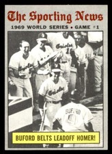 1970 Topps Baseball #305 World Series Game 1 (Buford Belts ...) EX *e2