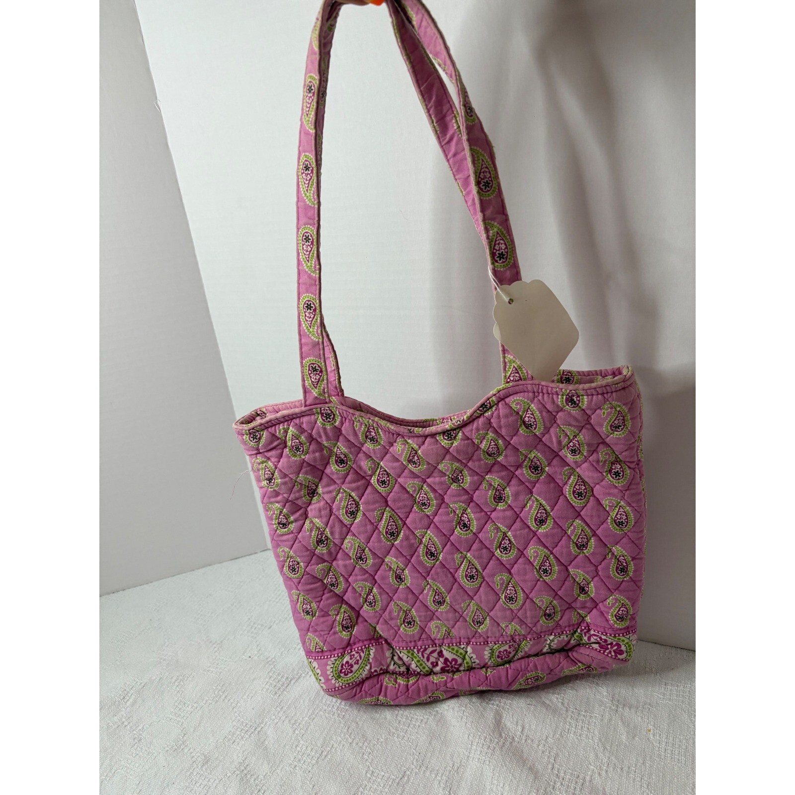 Vera Bradley Tote Bag Quilted Paisley Shoulder Bag Purse Magnetic Close