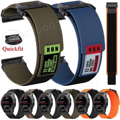 Garmin Instinct 3 Solar QUICKFIT NYLON CANVAS Armband Für Garmin Fenix 7 7X 6 6X Epix Pro 5 5X Fenix 7 Pro