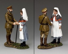 KING  COUNTRY FIRST WAR FW174 WW1 BRITISH ROYAL HOSPITAL VISIT MIB