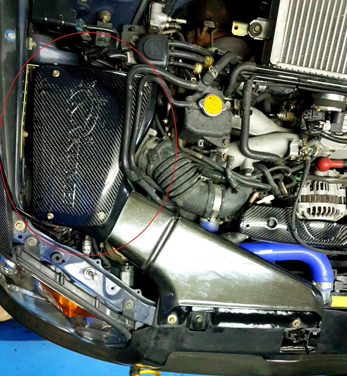 Kakumei Full Carbon Fiber Cold Air Intake Box For Subaru Impreza