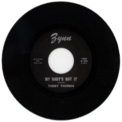 TABBY THOMAS ''MY BABY'S GOT IT c/w TOMORROW'' 1959 THE LOUISIANA MAESTRO BLUES