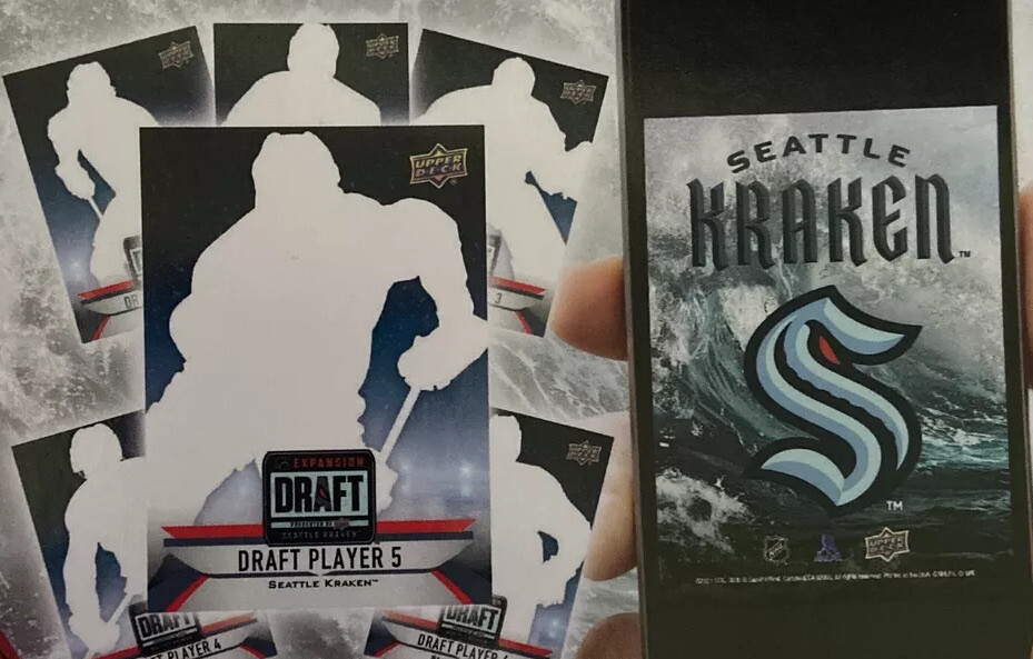 Seattle Kraken Expansion Draft Upper Deck Event Exclusive Promo Hockey Card 7x5” - Picture 2 of 2