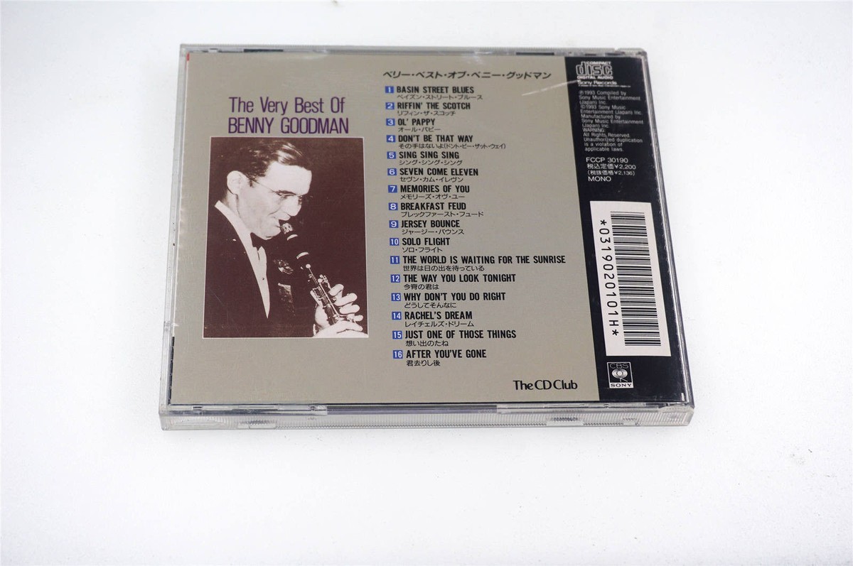 THE VERY BEST OF BENNY GOODMAN FCCP 30190 JAPAN CD A4160 | eBay