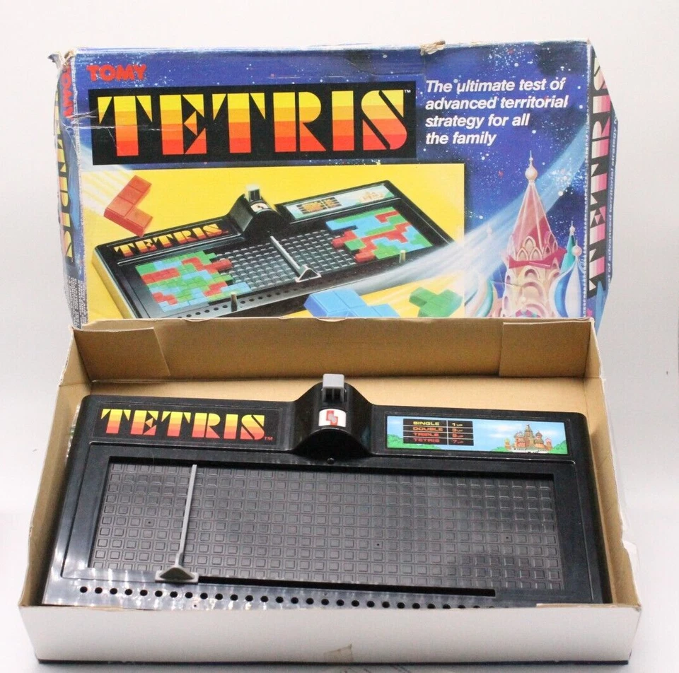 Tetris - Vintage Strategie Spielzeug Spiel Tomy | Nintendo 1991 mit OVP - Bild 2 von 4