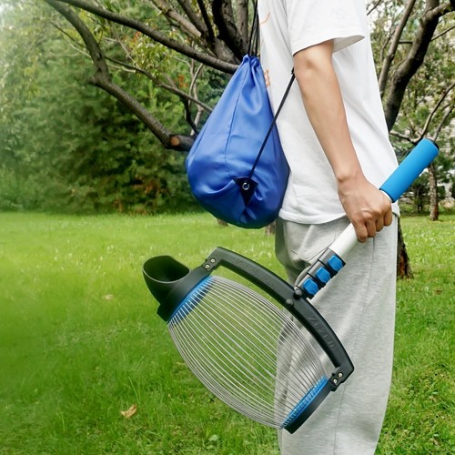 Höhenverstellbare Mutternpflückrolle mit innovativem Dump Way Design - blau - Bild 9 von 9