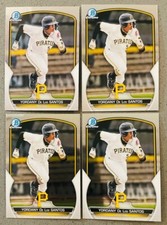 Yordany De Los Santos 4 Lot 2023 Bowman Chrome Prospects Baseball #BCP-121 Base