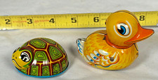 LIMON PAAK-PAK 903 DUCK WEST GERMANY AND FRICTION TOY TURTLE BOTH WORKING