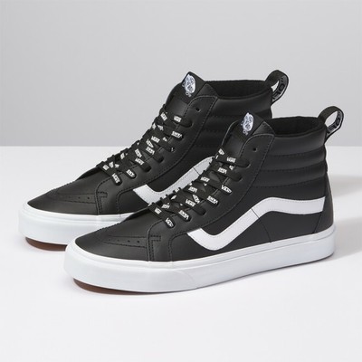 leather sk8 hi vans