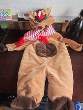 Toddler's Reindeer Costume Christmas Halloween Scarf hat cute dress up