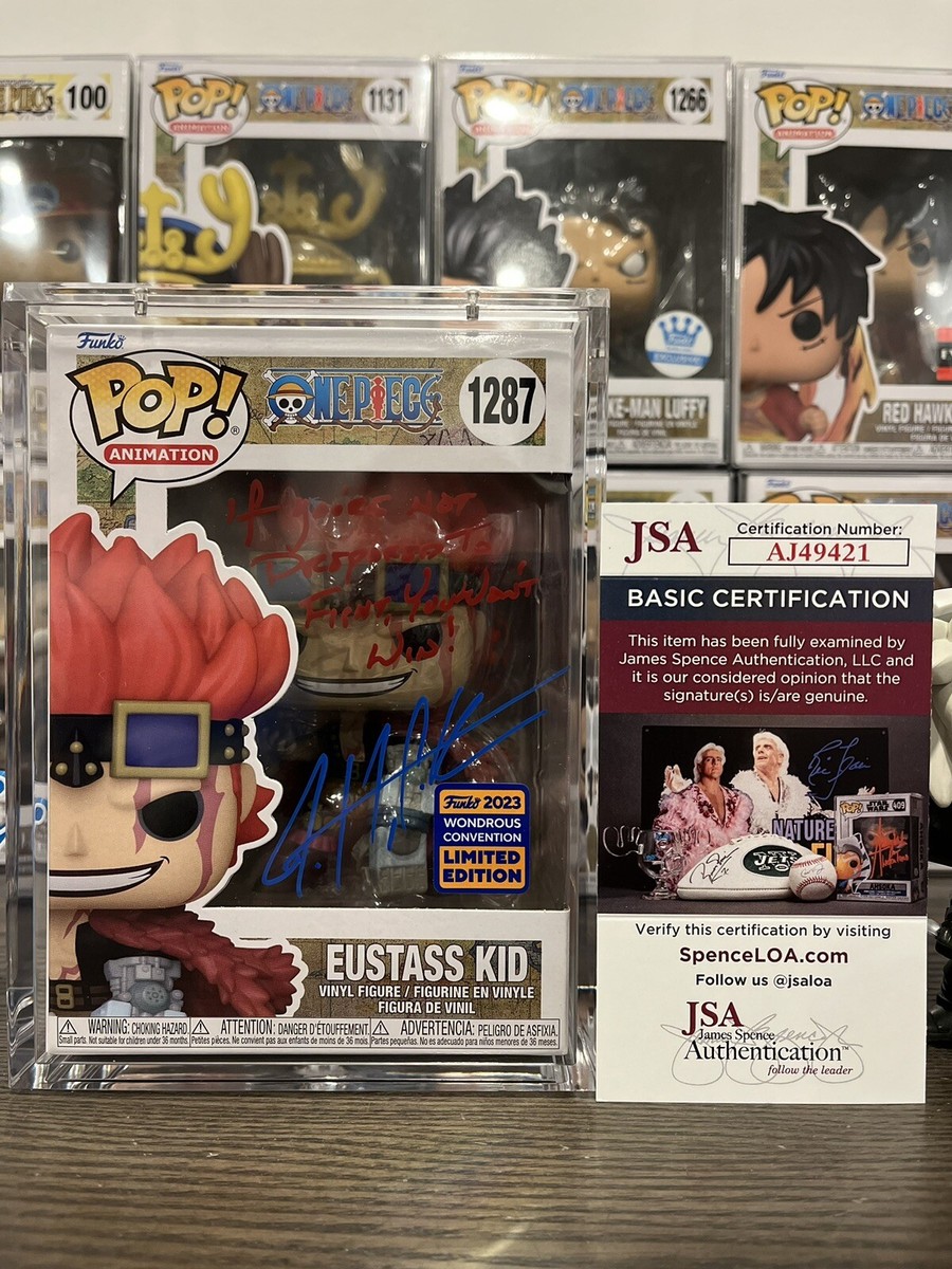 Funko Pop! One Piece - Eustass Kid Signed + Quote (JSA Certified