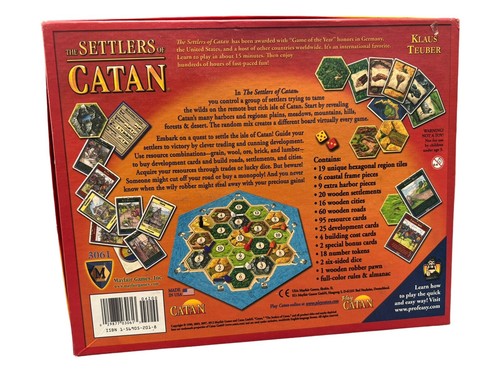 The Settlers of Catan 3061 Complete & 5-6 Player Expansion 3062 - VGC - USA - Picture 3 of 14