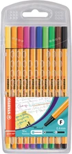 FINELINER - STABILO POINT 88 - BOX OF 10 - ASSORTED COLORS