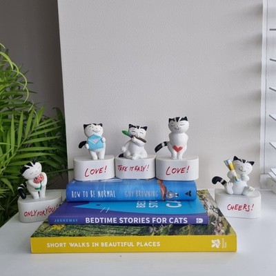 Vintage Sven Hartmann s JACOB THE CAT PVC FIGURE Set Maia & Borges PORTUGAL 1990