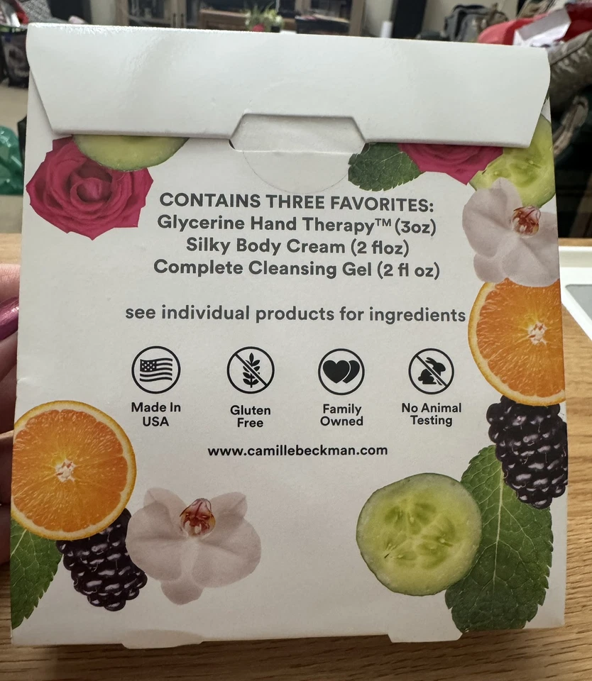 Camille Beckman Summer Waves Everyday TSA Juego de 3 piezas trío tamaño viaje - NUEVO Foto 2 de 4